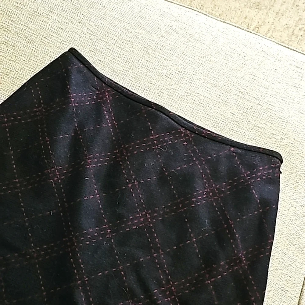 Ann Taylor LOFT Formal wool skirt blk sz 12